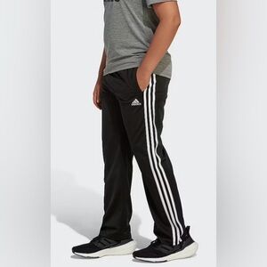 ADIDAS tricot joggers pull on elastic waistband 2 side slip pockets NEW size 8